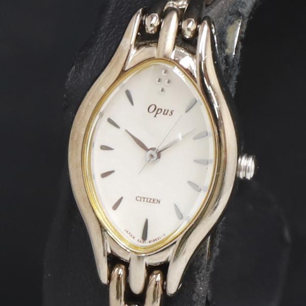 QZ シチズン Opus 5431-H09483 白文字盤 レディース腕時計 2000000 NSK...