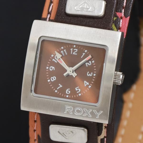 QZ ROXY スクエア ブラウン文字盤 レディース腕時計 2000000 NSK KRK