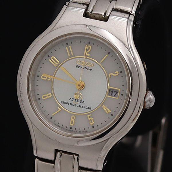 シチズン アテッサ B110-K17713 エコドライブ デイト 電波ソーラー QZ レディース腕時...