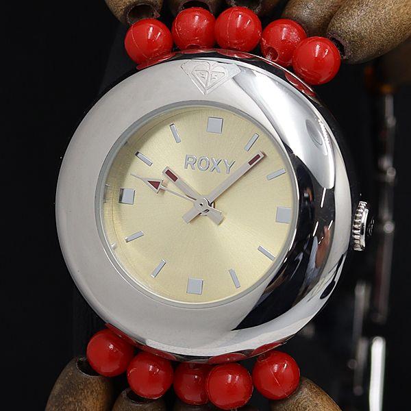 稼動 良品 ロキシー W130BZ QZ シルバー文字盤 レディース腕時計 OGH