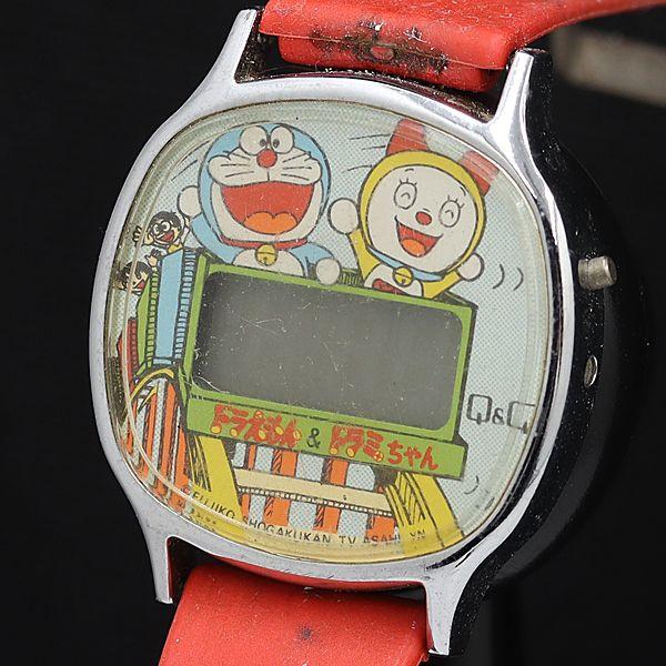 キューアンドキュー QZ ドラえもんドラミちゃん マルチカラー文字盤 デジタル文字盤 レディース腕時...
