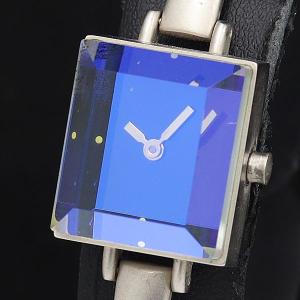 エスティローダー QZ ブルー文字盤 スクエアタ...の商品画像