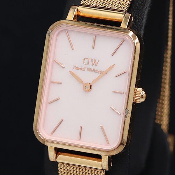 稼動 ダニエルウェリントン K26HRV01 ピンクシェル文字盤 QZ レディース腕時計 OGH 2...