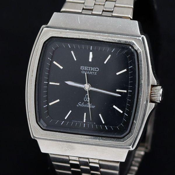 QZ セイコー シルバーウェーブ 6030-5140 黒文字盤 レディース腕時計 KRK 20000...