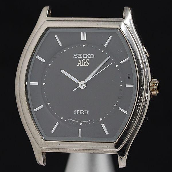 トップのみ セイコー AGS スピリット 3M21-0A60 AT/自動巻 黒文字盤 メンズ腕時計 ...