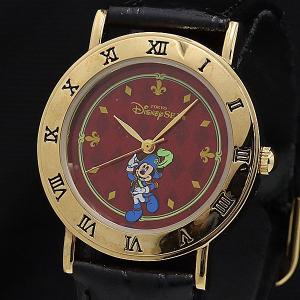 箱付 稼働 東京ディズニーシー QZ スペシャルファンパーティー レッド文字盤 キャラクターデザイン メンズ腕時計 KMR 2000000 NSK