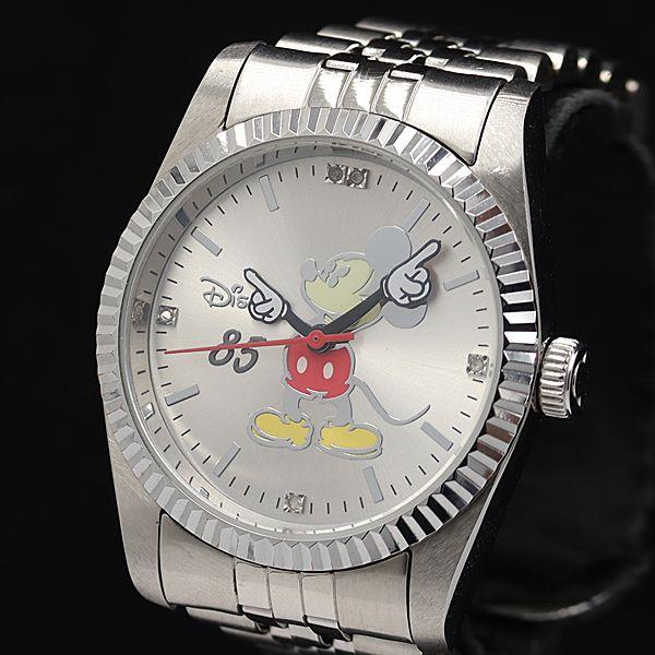 稼働 ディズニー 85 QZ リミテッドエディション キャラクター文字盤 ミッキーマウス レディース...