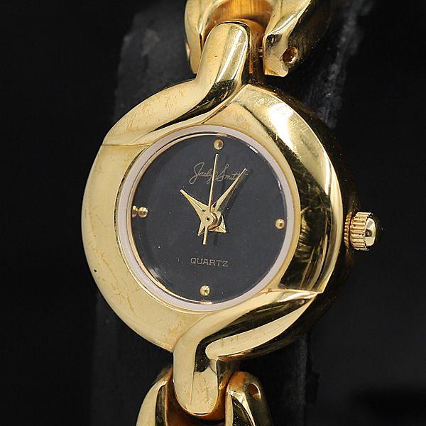 稼働 良品 クォーツ QZ JS761QB 黒文字盤 ラウンド レディース腕時計 TCY200000...