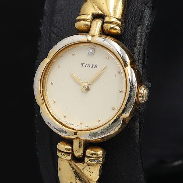 セイコー ティセ QZ アイボリー文字盤 石付 1F20-0H80 レディース腕時計 KMR 200...