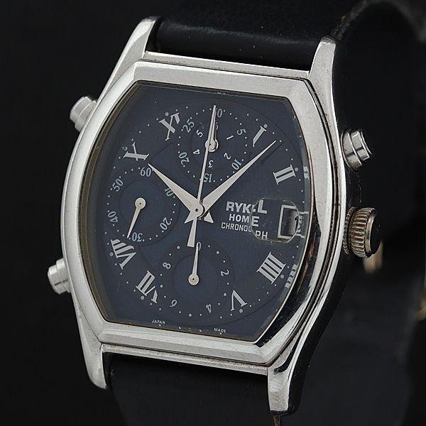 リキエルオム RH-5004 QZ ネイビー文字盤 トノー型 メンズ腕時計 OSW 2000000 ...