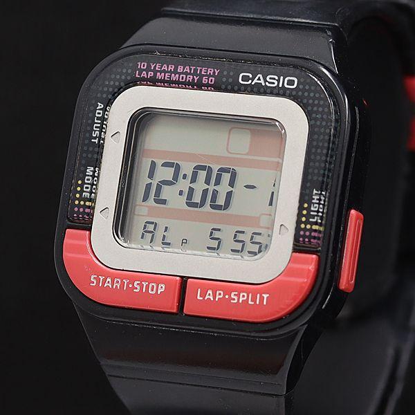 稼働 良品 カシオ ADB-100J QZ デジタル文字盤 スクエア メンズ腕時計 OSW 2000...