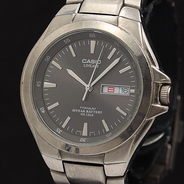 カシオ リニエージ QZ ブラック文字盤 LIN-171J デイデイト メンズ腕時計 2000000...