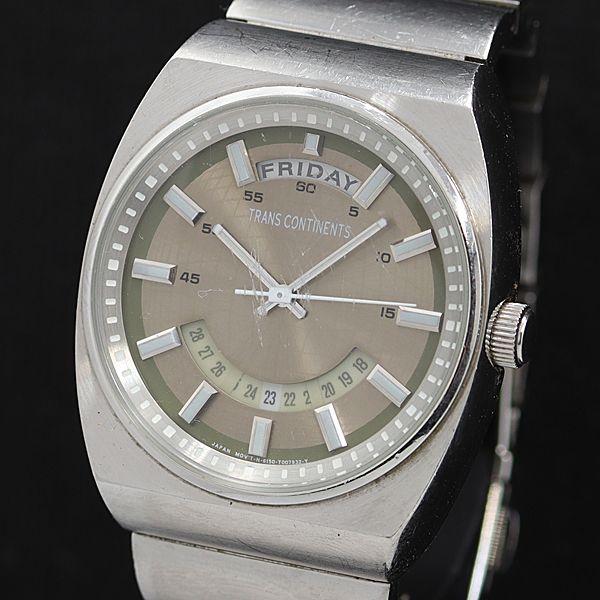 トランスコンチネンス 6150-T002111YHK QZ シャンパンゴールド文字盤 デイデイト ラ...
