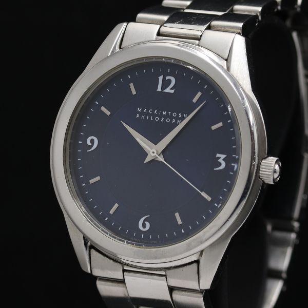 マッキントッシュフィロソフィー 7N01-0HK0 ラウンド QZ ネイビー文字盤 レディース腕時計...