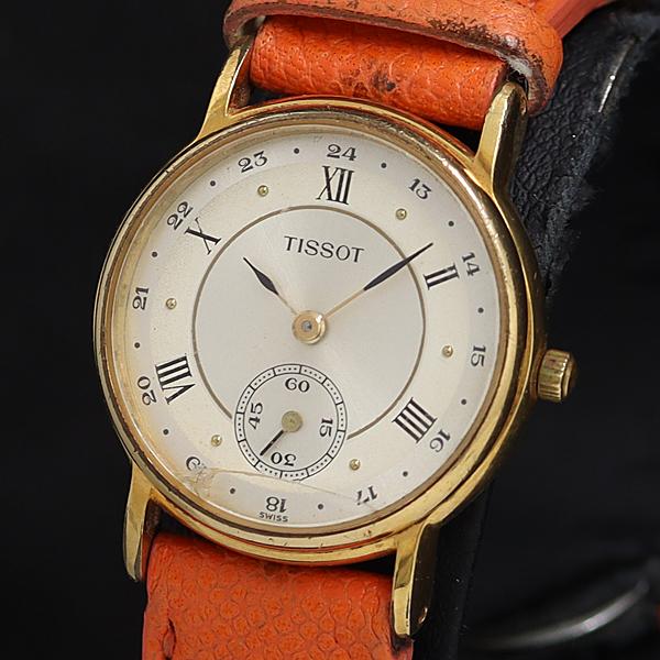 稼働 ティソ QZ シャンパンゴールド文字盤 スモセコ レディース腕時計 OSW 2000000 N...