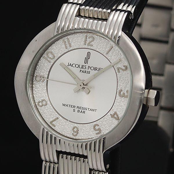 稼動 良品 ジャコス ポワリエ JS4004 QZ シルバー文字盤 レディース腕時計 KTR 200...
