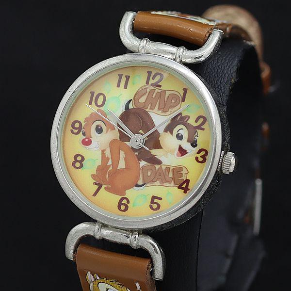 稼働 良品 ディズニーチップとデール ジェイアクシス QZ マルチカラー文字盤 レディース腕時計 O...