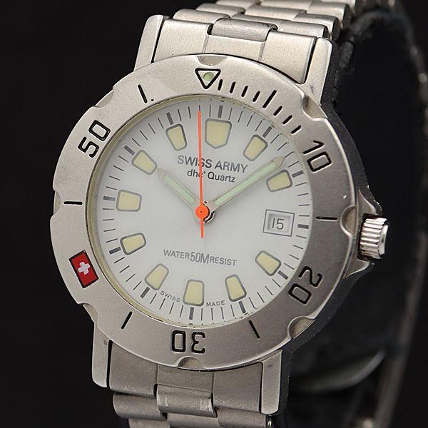 稼働 スイスアーミー QZ ホワイト文字盤 ヴィンテージ レディース腕時計 KMR 2000000 ...