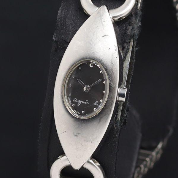 QZ アニエスベー V220-6780 黒文字盤 レディース腕時計 KRK 2000000 NSK