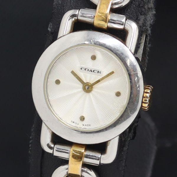 稼動 QZ コーチ 0251 6.786.250 シルバー文字盤 レディース腕時計 KRK 2000...