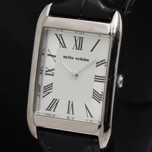 稼動 ミラショーン スクエア QZ シルバー文字盤 レディース腕時計 TKD 2000000 NSK