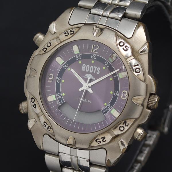 QZ ROOTS R174 08001510 デジアナ 黒文字盤 レディース腕時計 KRK 2000...