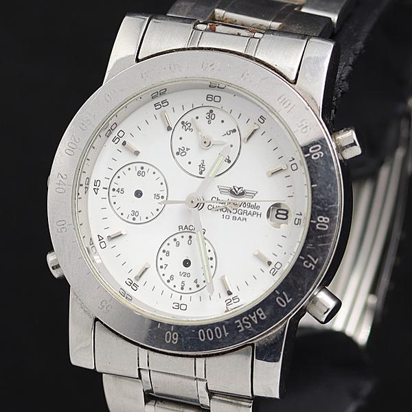 シャルルホーゲル CV-7551 QZ 白文字盤 クロノグラフ デイト メンズ腕時計 OSW 200...