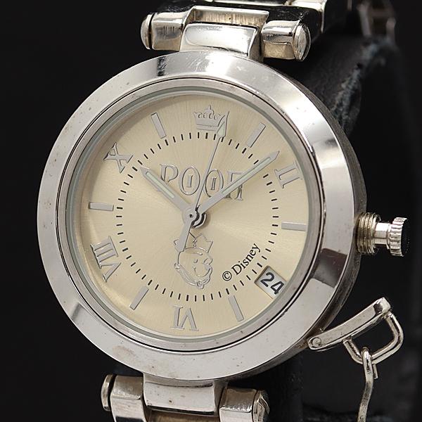 稼働 ディズニー くまのプーさん QZ シルバー文字盤 WP-68P-P レディース腕時計 KMR ...