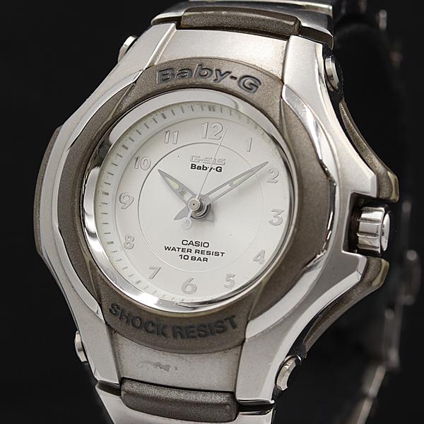 カシオ ベビーG シルバー文字盤 QZ STG-100 メンズ腕時計 KMR 2000000 NSK