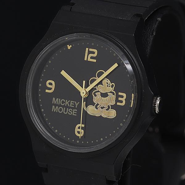稼働 ディズニー QZ ミッキーマウス 黒文字盤 レディース腕時計 2000000 NSK INU