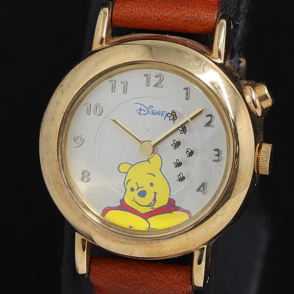 稼動 ディズニー QZ プーさん キャラクター文字盤 ラウンド SR920W レディース腕時計 20...