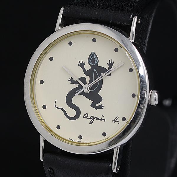 箱/保付 稼動 アニエスベー V701-6840 QZ 白文字盤 レディース腕時計 KTR 2000...