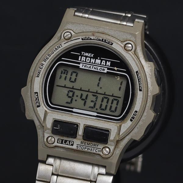 稼動 QZ タイメックス アイロンマン トライアスロン 1620 デジタル文字盤 レディース腕時計 ...