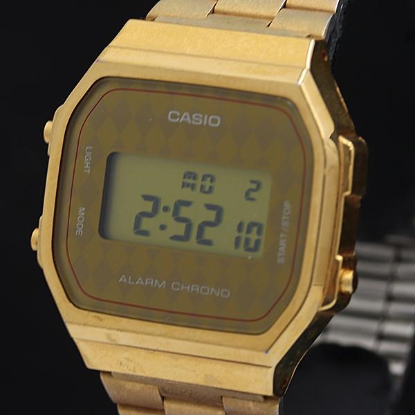 カシオ QZ デジタル文字盤 A168 ヴィンテージ ゴールド メンズ腕時計 2000000 NSK...