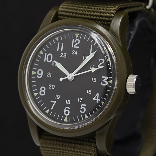 稼働 アンティーク QZ ブラック文字盤 ヴィンテージ メンズ腕時計 2000000 NSK KMR