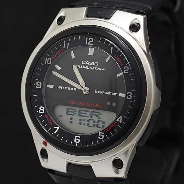 カシオ QZ デジアナ ブラック文字盤 QZ AW-80 メンズ腕時計 2000000 NSK KM...