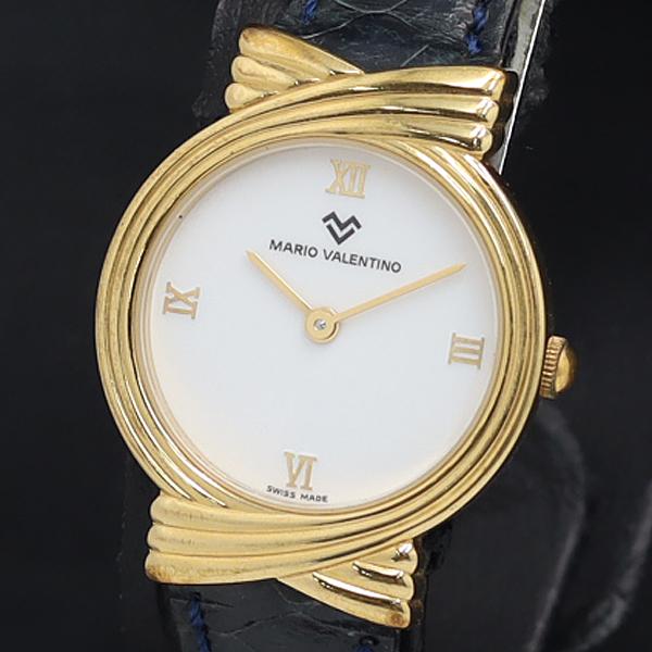 QZ MARIO VALENTINO MOD.DEP.-8001 白文字盤 レディース腕時計 KRK...