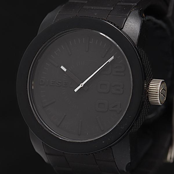 稼働 ディーゼル QZ ブラック文字盤 DZ-1437 メンズ腕時計 2000000 NSK KMR