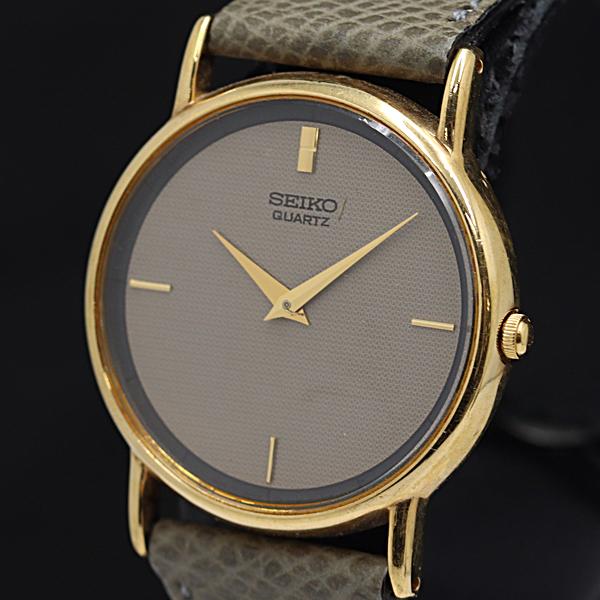 稼働 セイコー QZ グレー文字盤 5Y30-7000 メンズ腕時計 2000000 NSK KMR