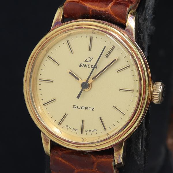エニカ QZ ゴールド文字盤 691.464 レディース腕時計 OGH 2000000 1YBY