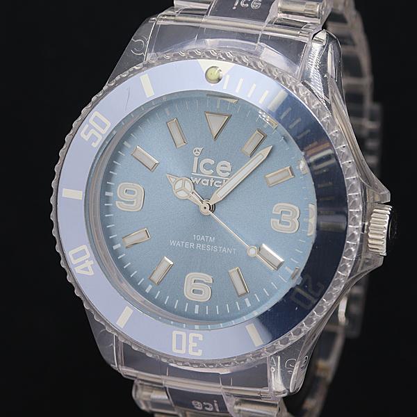 稼動 良品 アイスウォッチ QZ 青文字盤 メンズ腕時計 OGH 2000000 NSK