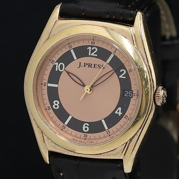 JPRESS 5510-L12643 QZ ブロンズ文字盤 デイト メンズ腕時計 OGH 20000...