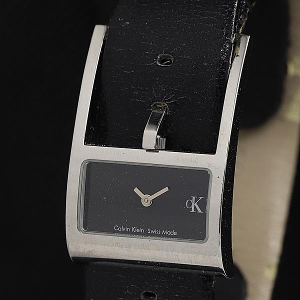 保/箱付 稼働 カルバンクライン K25231 QZ 黒文字盤 レディース腕時計 AOY 20000...