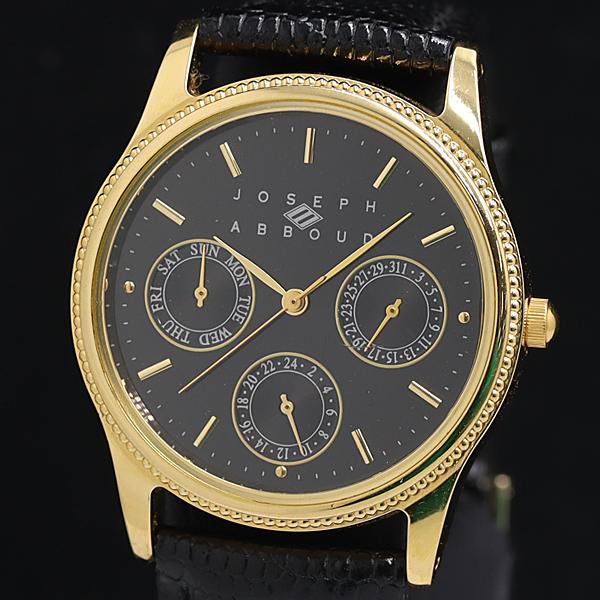 ジョセフアブード QZ デイデイト 黒文字盤 メンズ腕時計 2000000 NSK INU