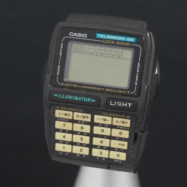 QZ カシオ テレメモ50 トップのみ データバンク DBC-63 デジタル文字盤 メンズ腕時計 2...