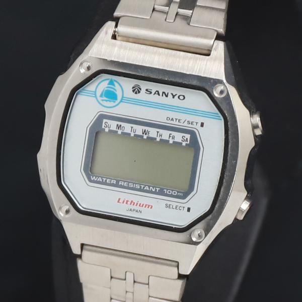 QZ SANYO リズム 304.1835 デジタル文字盤 レディース腕時計 2000000 NSK...