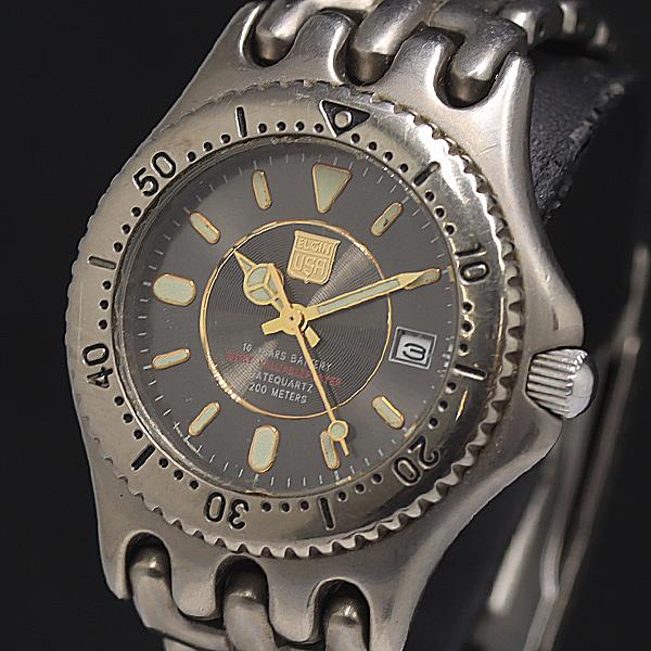 稼働 エルジン QZ ブラック文字盤 FK685 メンズ腕時計 2000000 NSK KMR