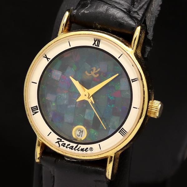 稼働 kataline QZ モザイクオパール レディース腕時計 2000000 NSK OKY