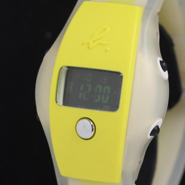 稼働 良品 アニエスベー W240-4100 QZ デジタル文字盤 メンズ/レディース腕時計 KRH...