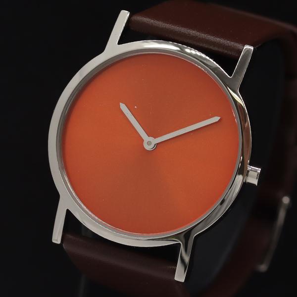 箱付 美品 ユナイテッドアローズ Matteo Thun QZ オレンジ文字盤 メンズ腕時計 200...
